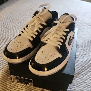 Jordan Black and White Sneakers